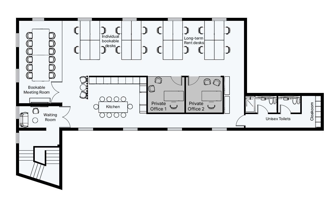 Cadena house first floor floor plan 1